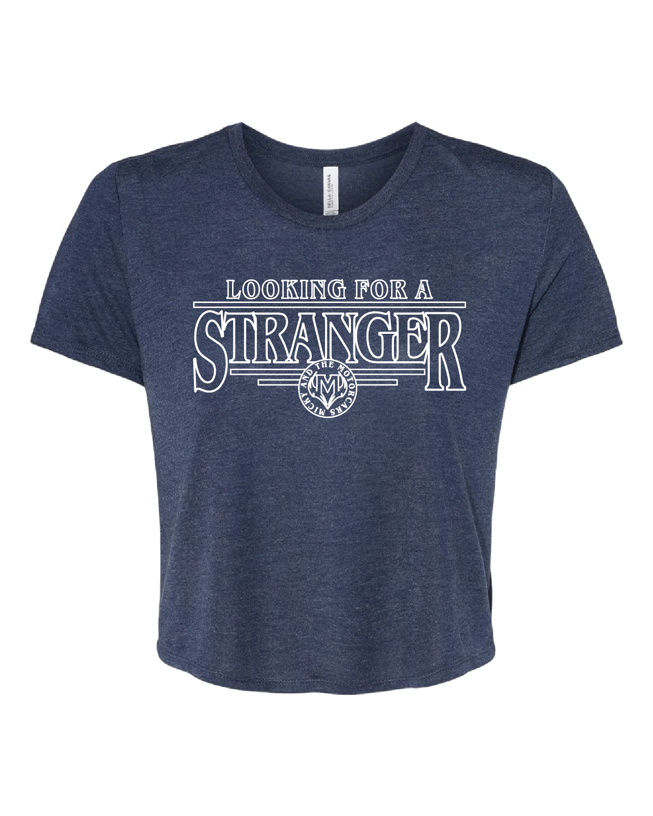 Navy Looking For A Stranger Crop Top