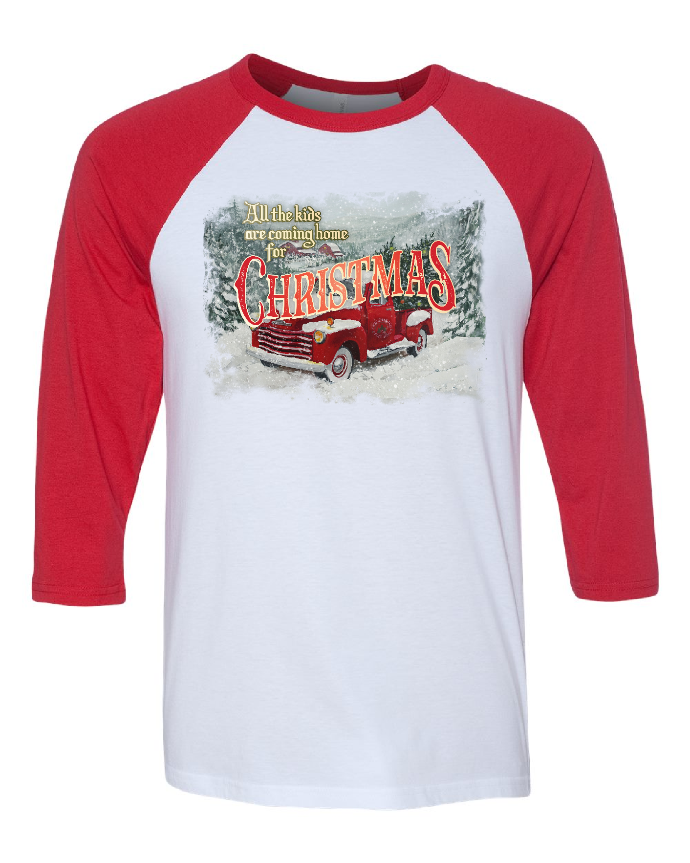 The Kids are Coming Home for Christmas Baseball T-shirt