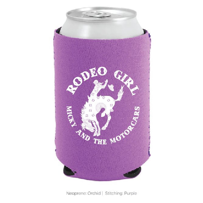 Rodeo Girl Koozie- Red, Teal, Aqua or Lilac