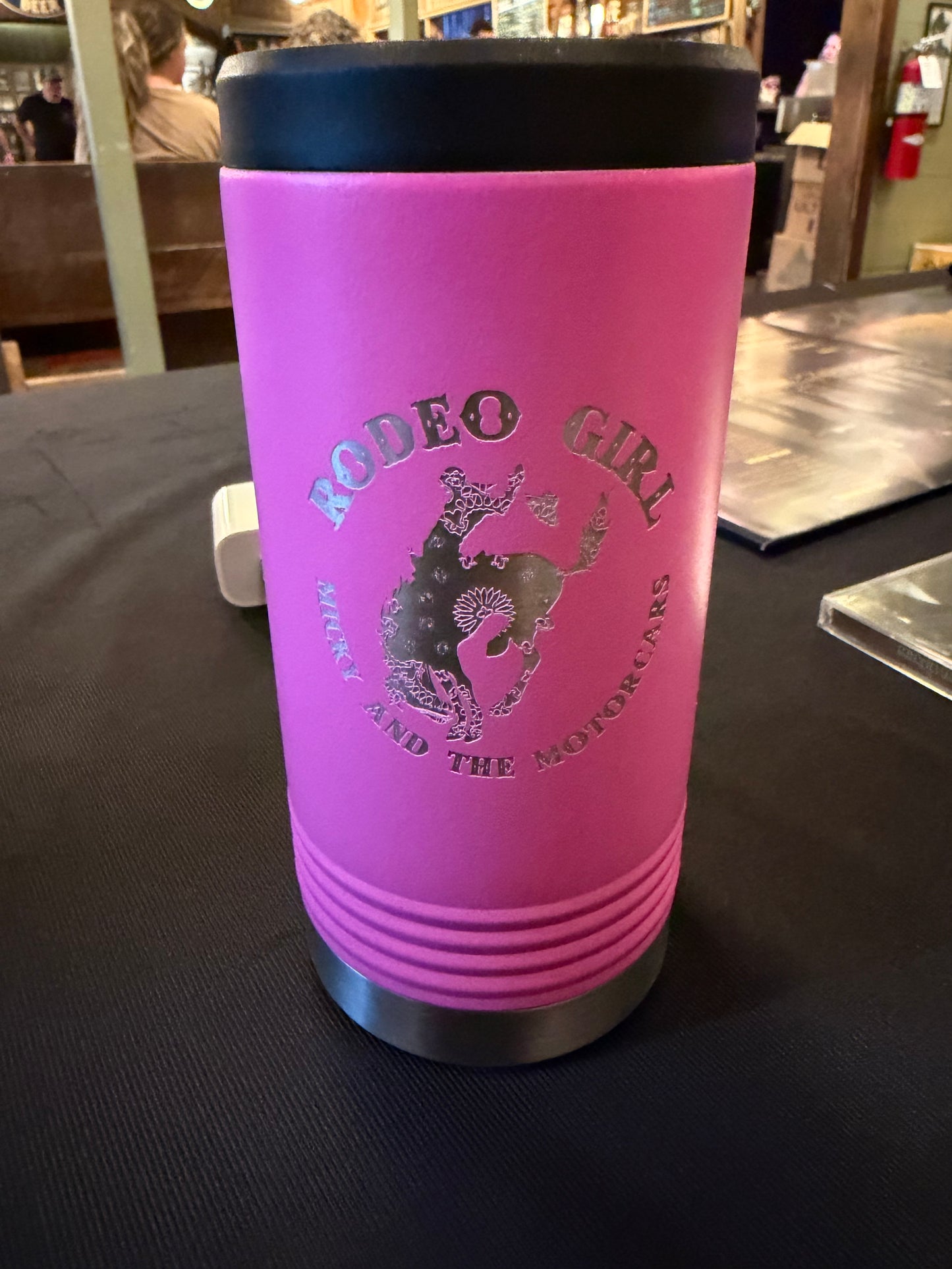 Hot Pink Slim Can Metal Koozie