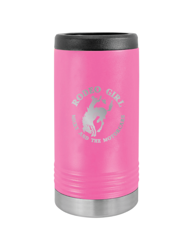 Pink- Rodeo Girl Stainless Slim Can Cooler