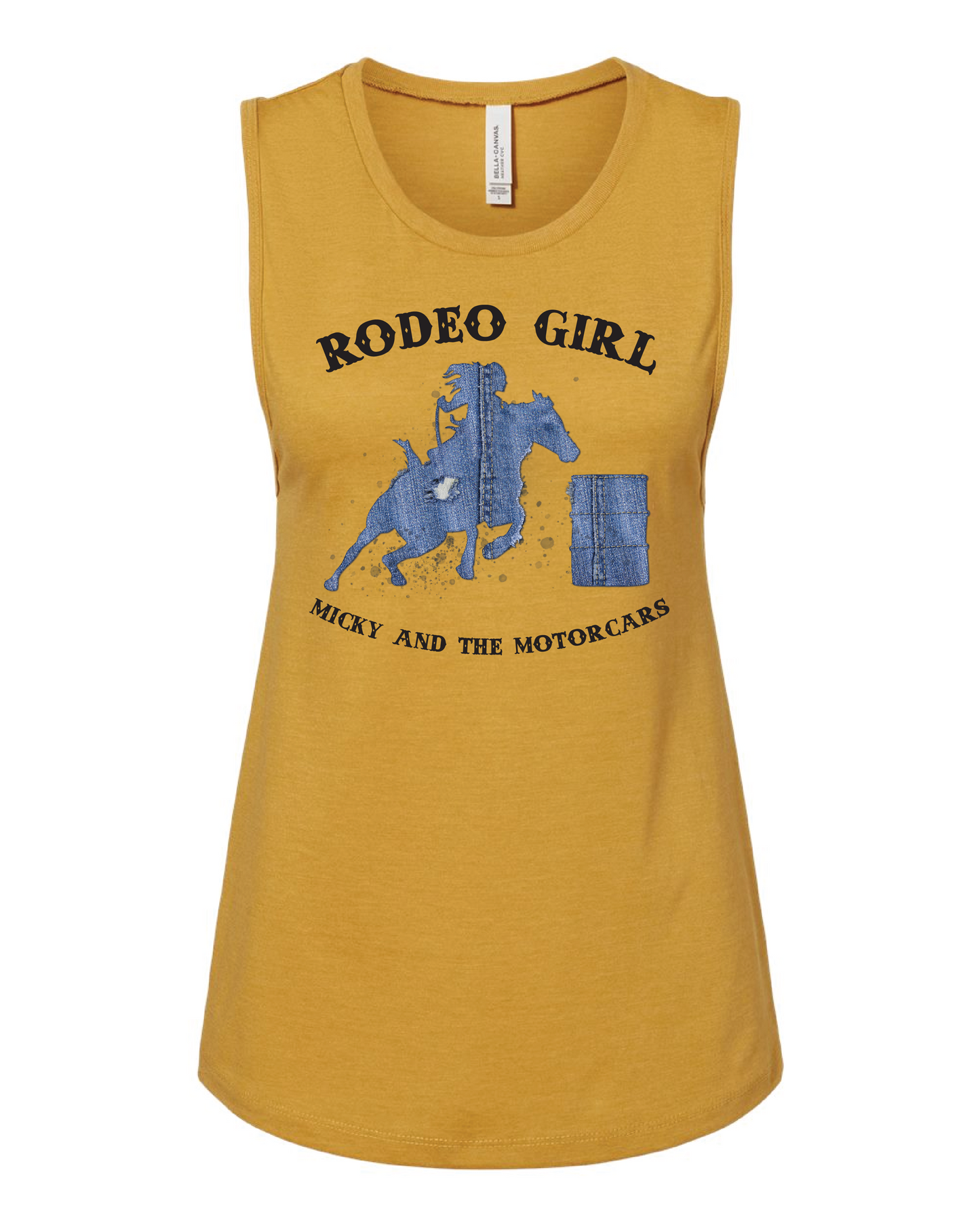 Yellow Rodeo Girl Muscle Tank